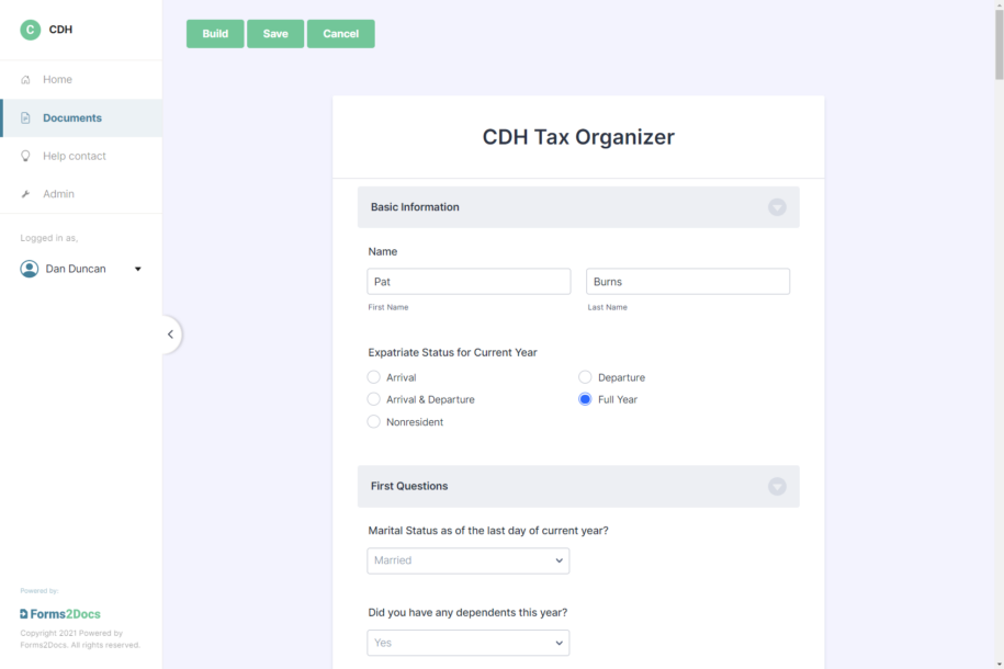 Document Automation - Forms2Docs.com